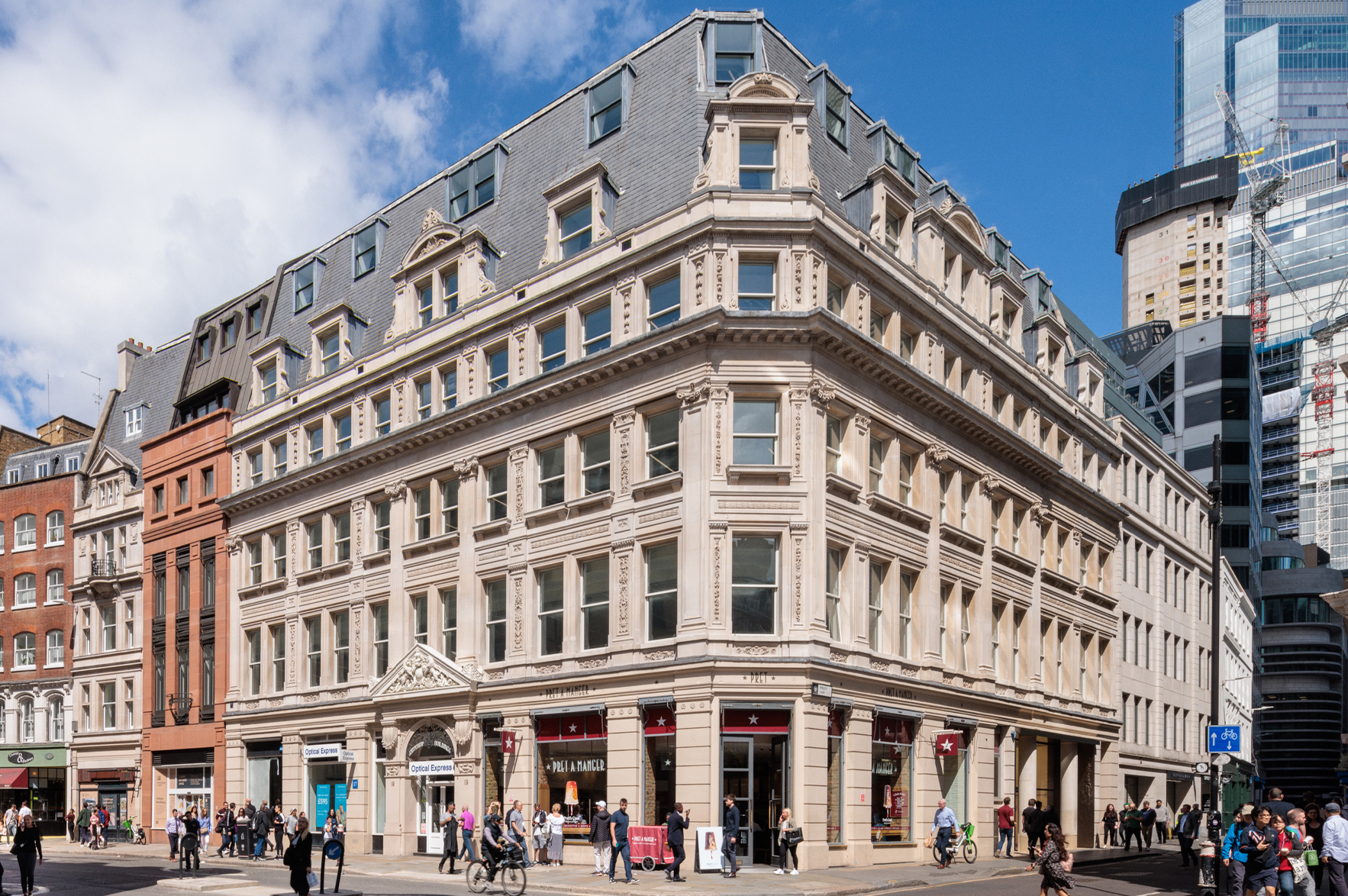 Eastcheap at dusk